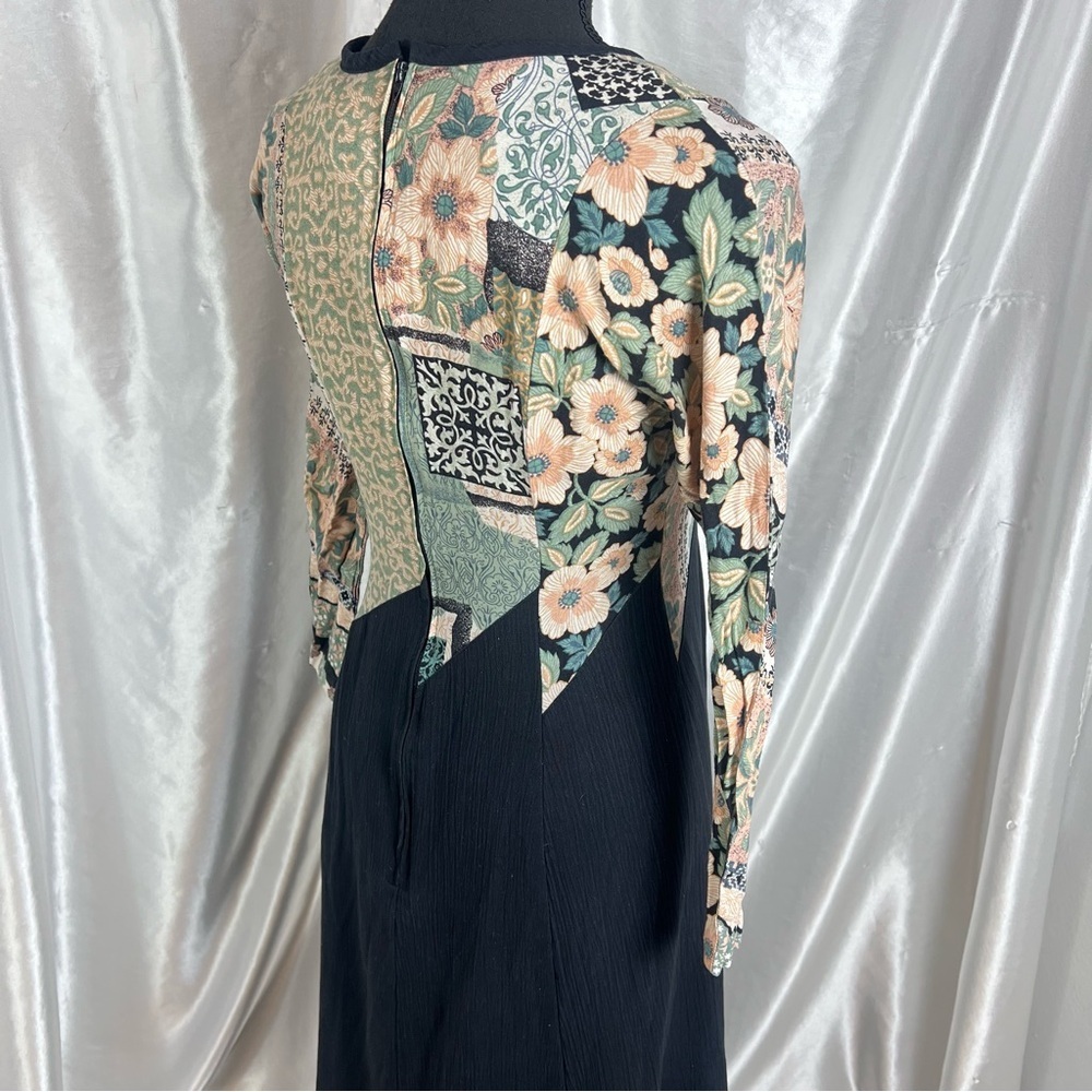 Vintage Stuart Alan Petites Boho Patchwork Midi D… - image 11